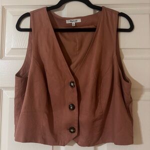 Madewell Brown Button-Down Blouse